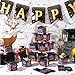 Chuangdi 30-Piece Congrats Grad Candy Boxes, DIY Grad Cap Box with Tassels for Party Favors & Decor - Graduation Centerpieces (Pink, Black)