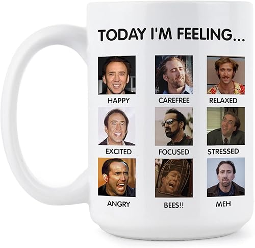 We Got Good Taza de café de Nicolas Cage Today Im Feeling - Taza de café Nick Cage Mood