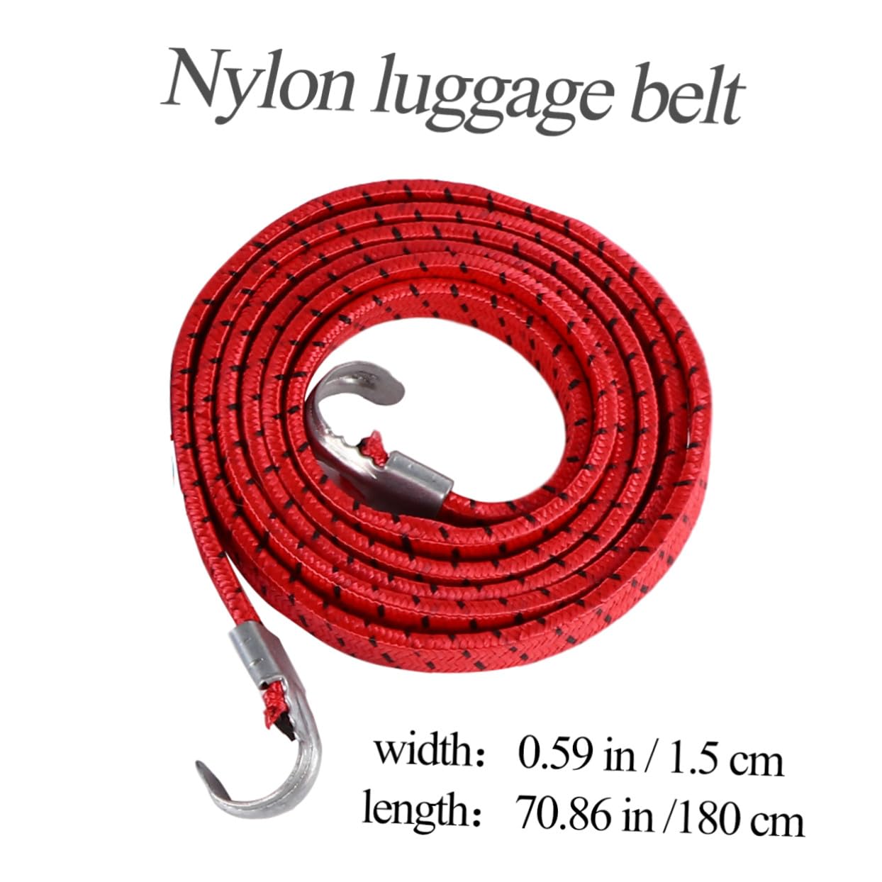 Sangle de Bagage Élastique en Nylon 10 Pièces, Ajustable