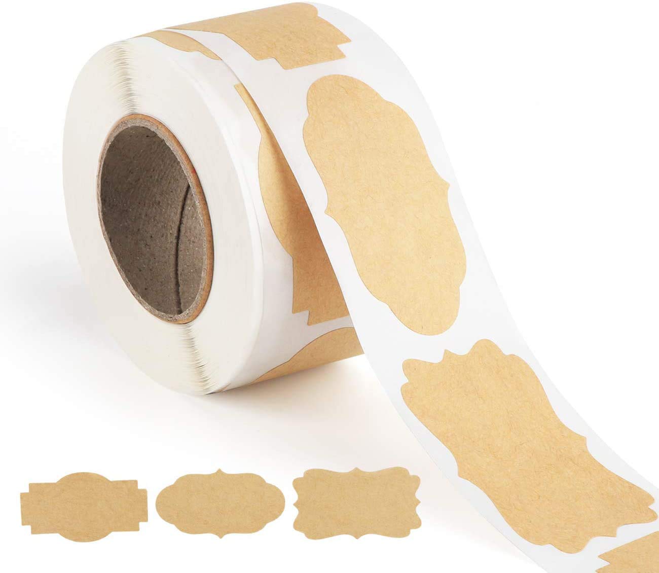 Kraft Labels DIY Blank Kraft Stickers for Jam Jars, Home Baking, Handmade Gifts Natural Kraft Paper Round Homemade Adhesive Label