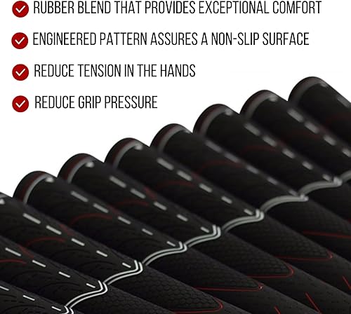 Miniatura 3 de Majek - Juego de empuñaduras de golf para mujer, tamaño mediano, color negro Tour Pro y agarre + hoja de gancho (13 empuñaduras, cinta de agarre,