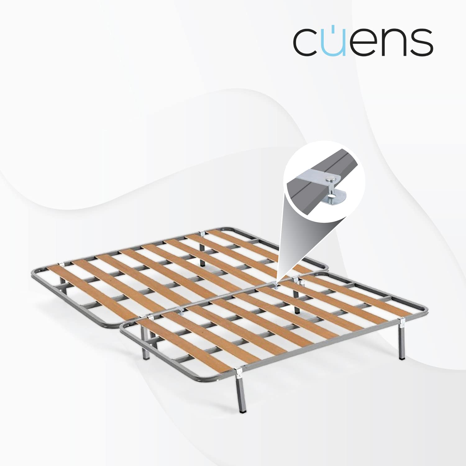 Blister 2 Abrazaderas Gemelas 60 x 30 - Abrazadera Doble Tubo - Abrazadera metálica para Patas Redondas - Cuens