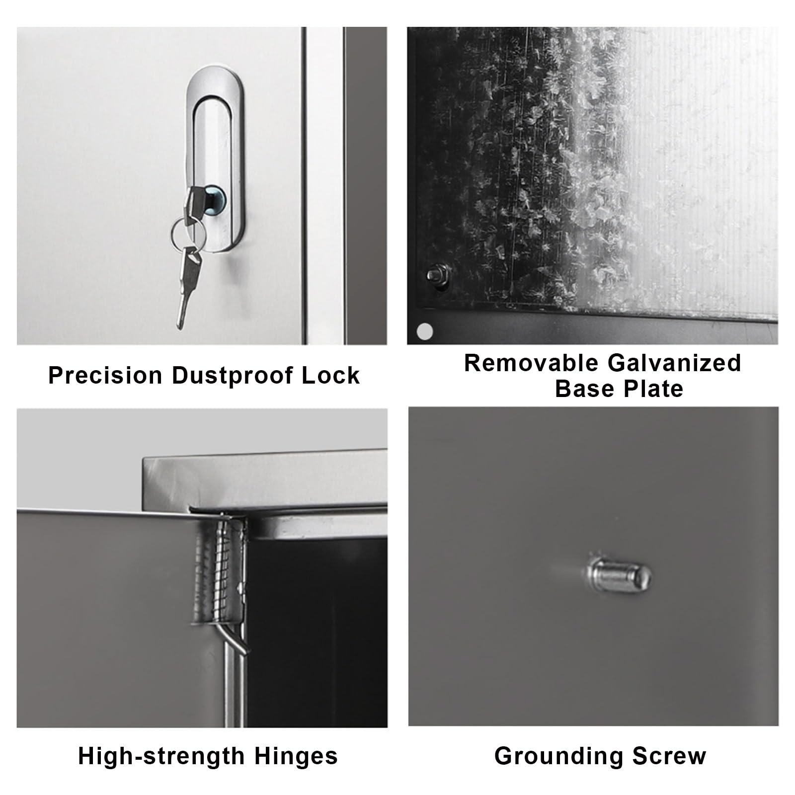 Heavy Duty IP65 Impermeabile Incattolare Elettrico Box 304 Acciaio Inox Chiudibile A Giunzione Chiudibile Con Piastra Di Montaggio Rimovibile Interno Uso Esteriore Per Applicazioni Commerciali Industr