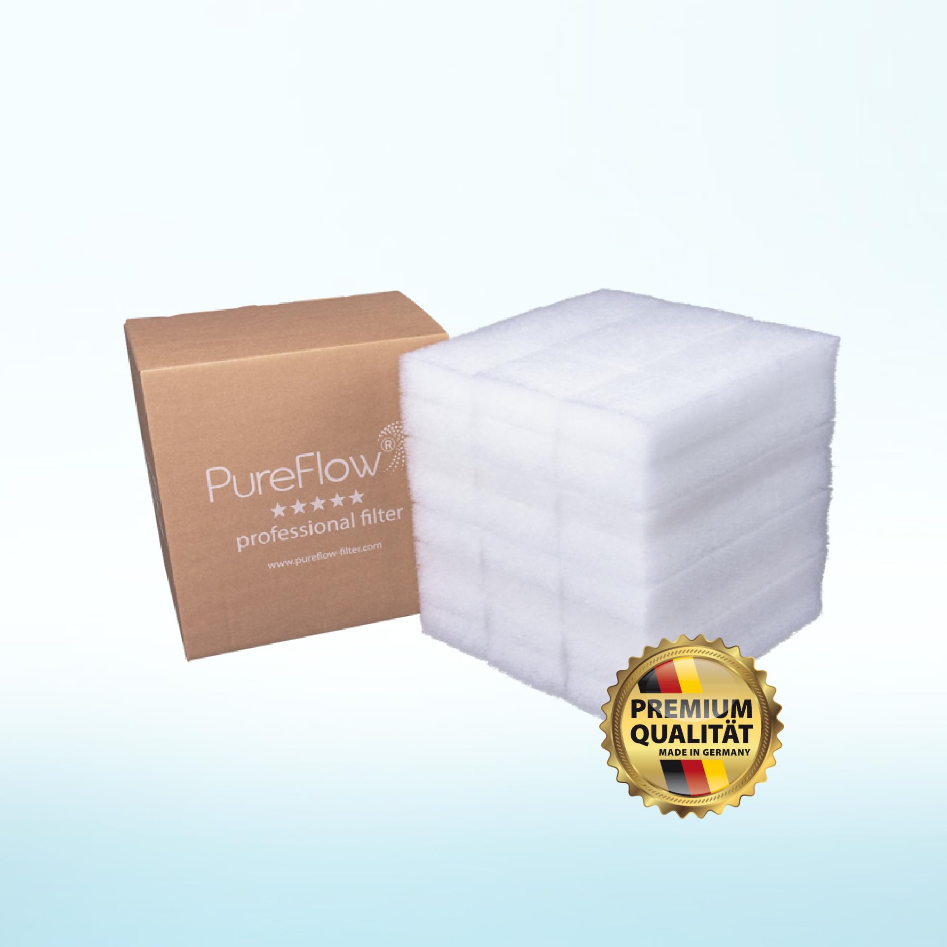 PureFlow Pool 3D Filter – Volumenfilter als Alternative zu Filtersand, Filterglas und Filterballs – 320g ersetzen bis zu 30kg – für alle Sandfilteranlagen, patentiert, wiederverwendbar