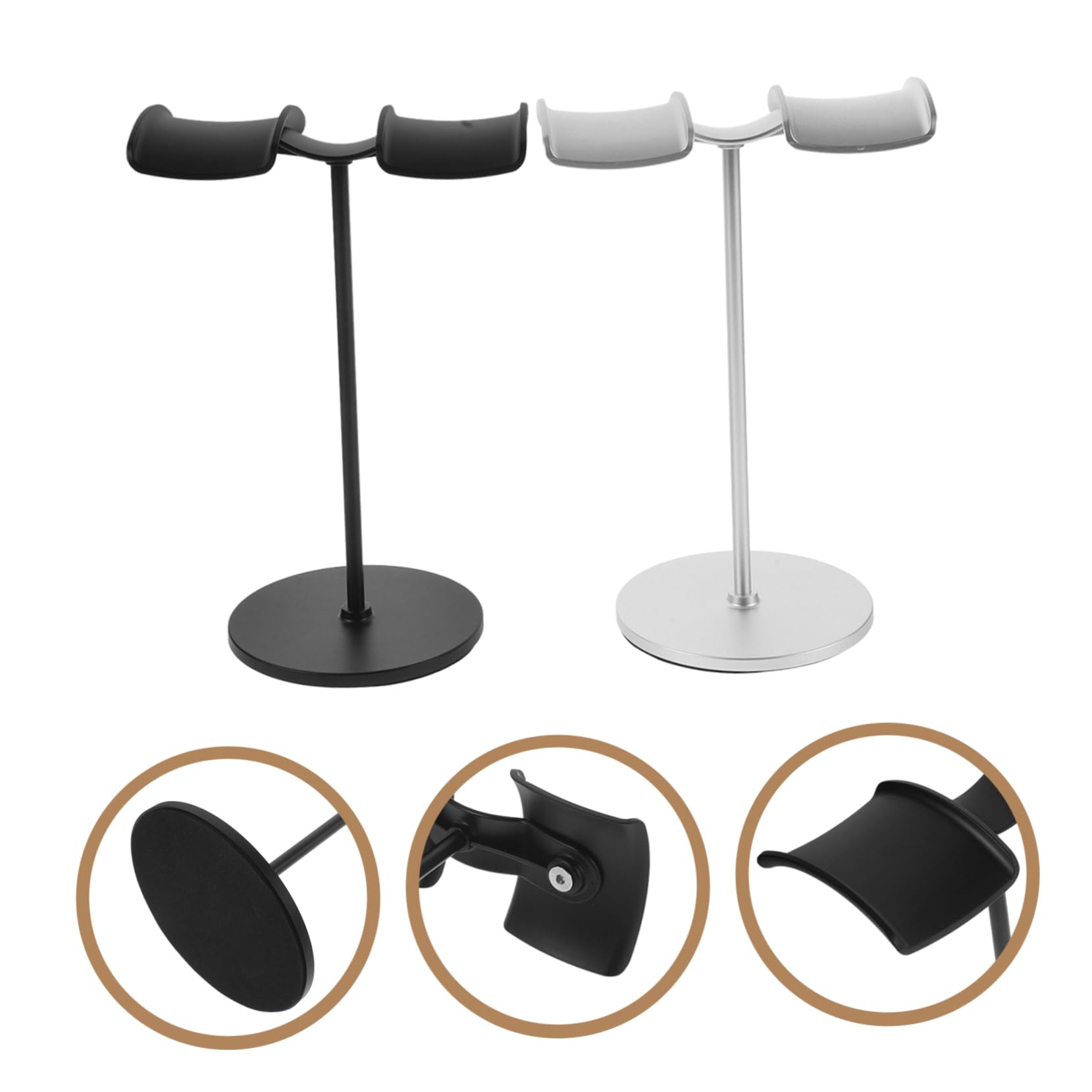 NUOBESTY 2pezzi Stand Per Cuffie Da Supporto Per Cuffie Da Tavolo Supporto Per Cuffie Da Gioco Supporto Stabile Per Auricolari Accessorio Per Versatile Per Bar Studio e Hotel