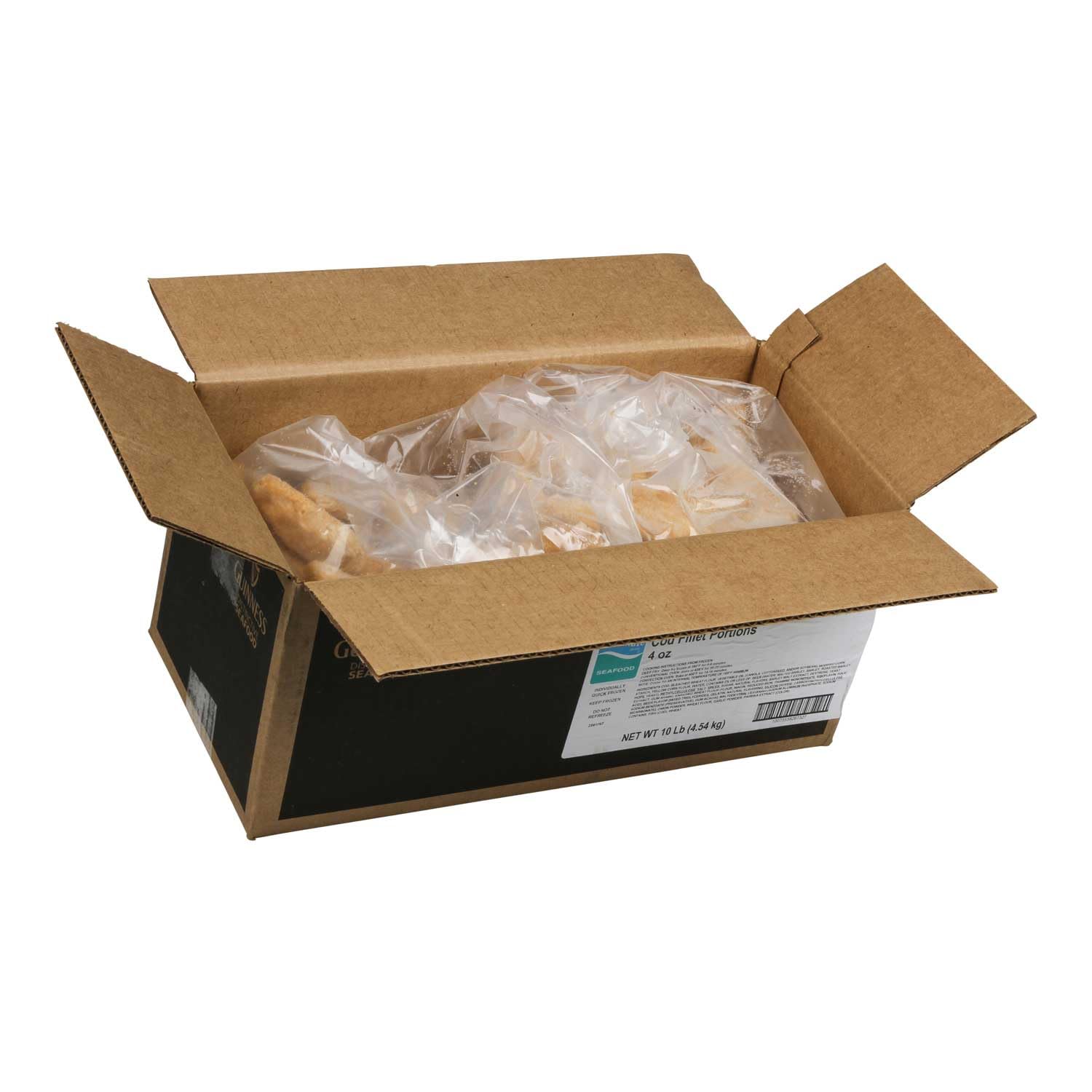 Battered Cod Fillet Portion, 4 Ounce -- 1 each.