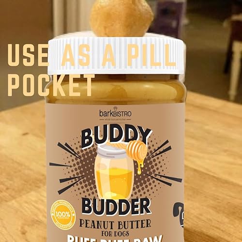 Miniatura 4 de Pumpkin Pup + Ruff Ruff Raw + Barkin Banana Buddy Budder, mantequilla de maní para perro 100% natural, golosinas saludables para perros, hechas en
