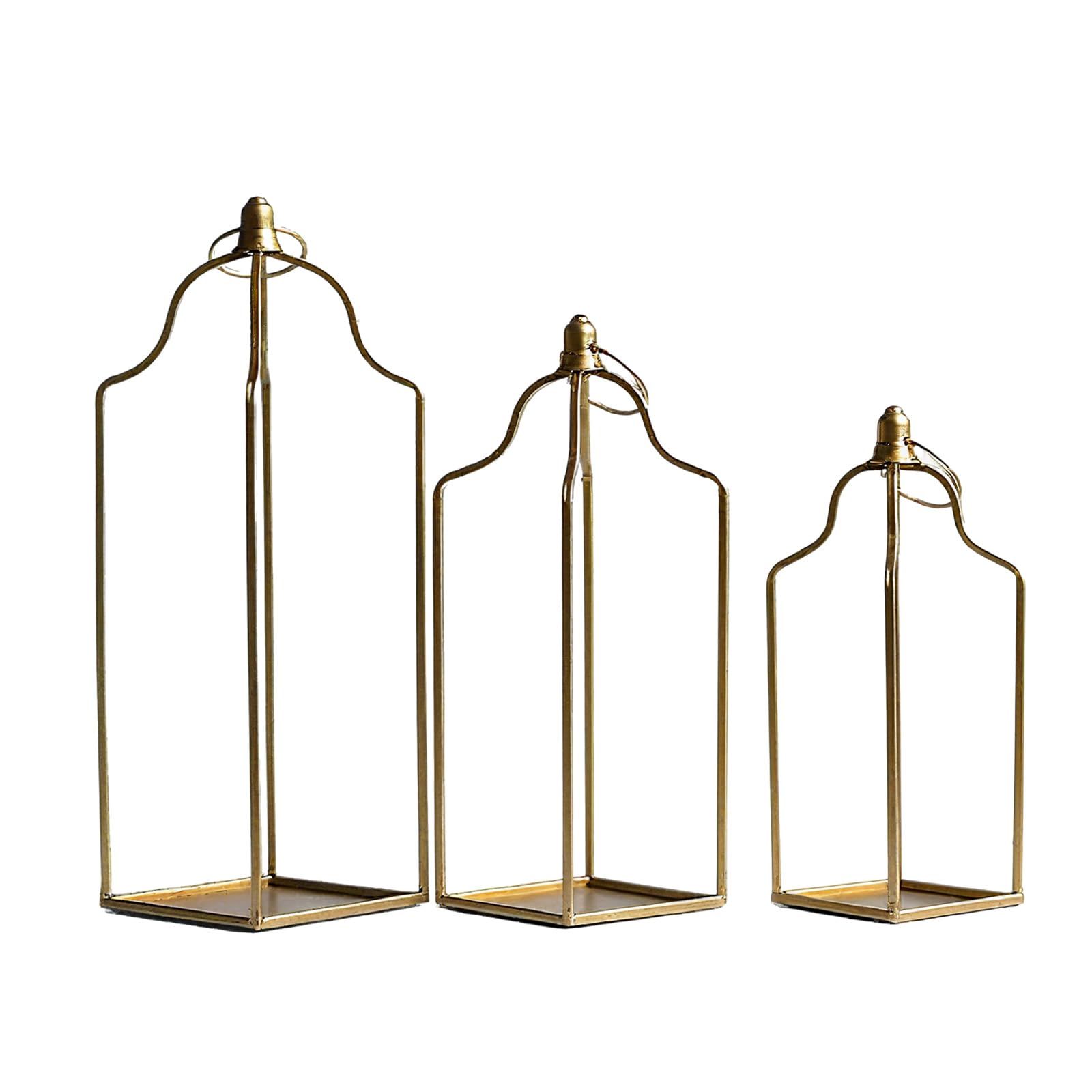 3-teilige Kerzenständer aus Eisen, europäische dekorative Mittelstücke, hängende Kerzenlampe für den Esstisch, Couchtisch, Desktop Display, europäische