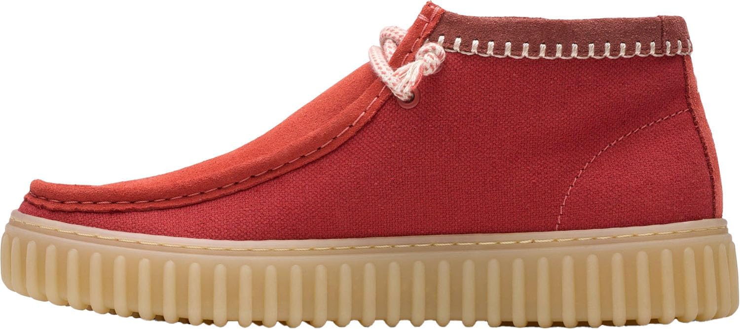 Clarks Men's Torhill Hi Ankle Boot, Red Combi, Size 11.5