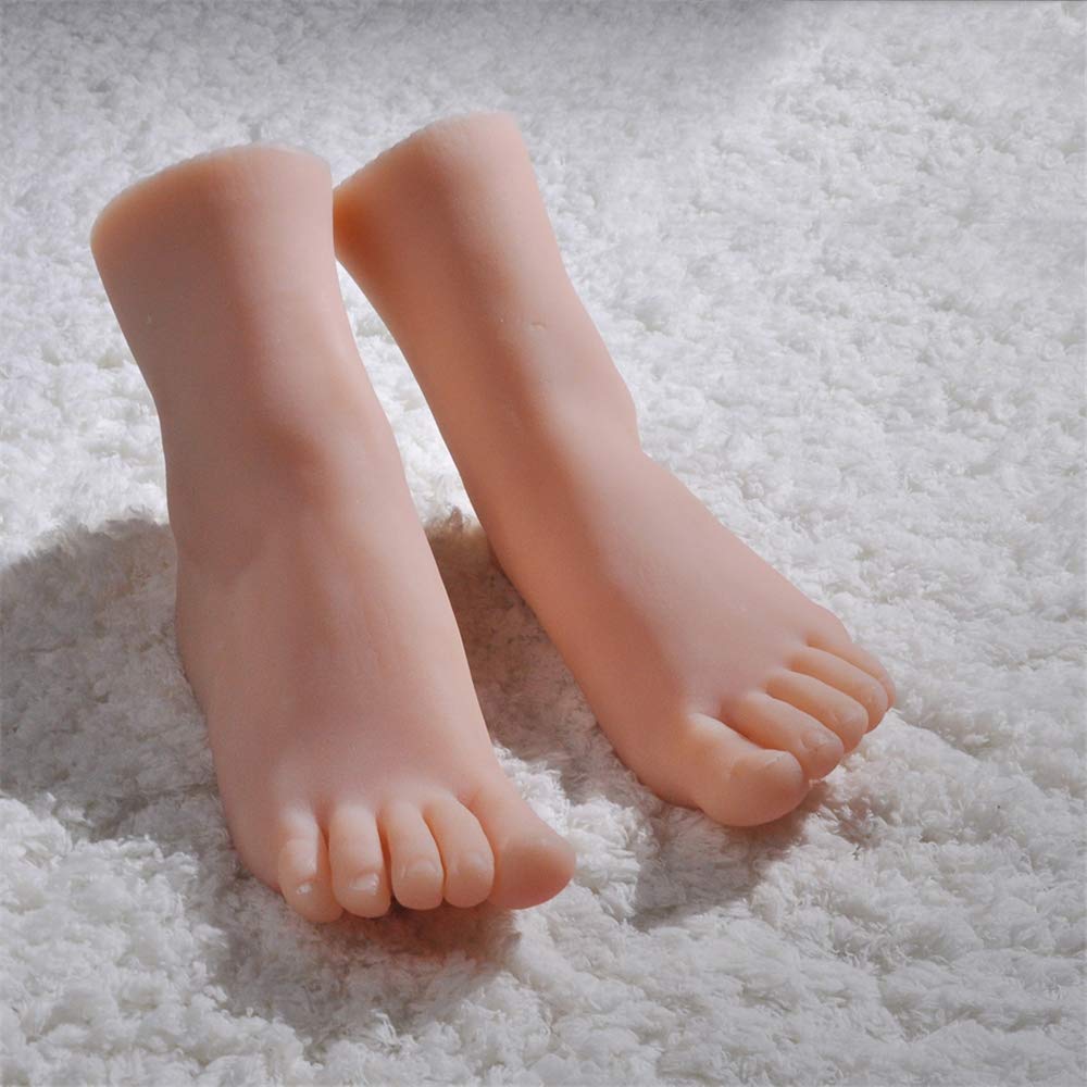 Silicone Pieds Modèle, Modèle de Pied de Simulation féminin européen et américain, Mannequin de Pied de Pied Parfait de beauté de Taille 36A.