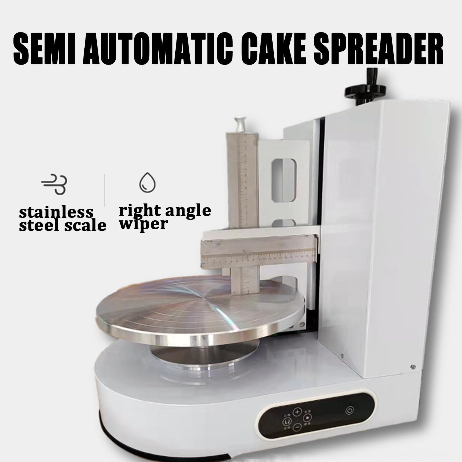 Macchina per glassa per Torte, Macchina Automatica per Decorare Torte - Strumento per Lisciare e raschiare la glassa Senza Sforzo per la Cottura Professionale
