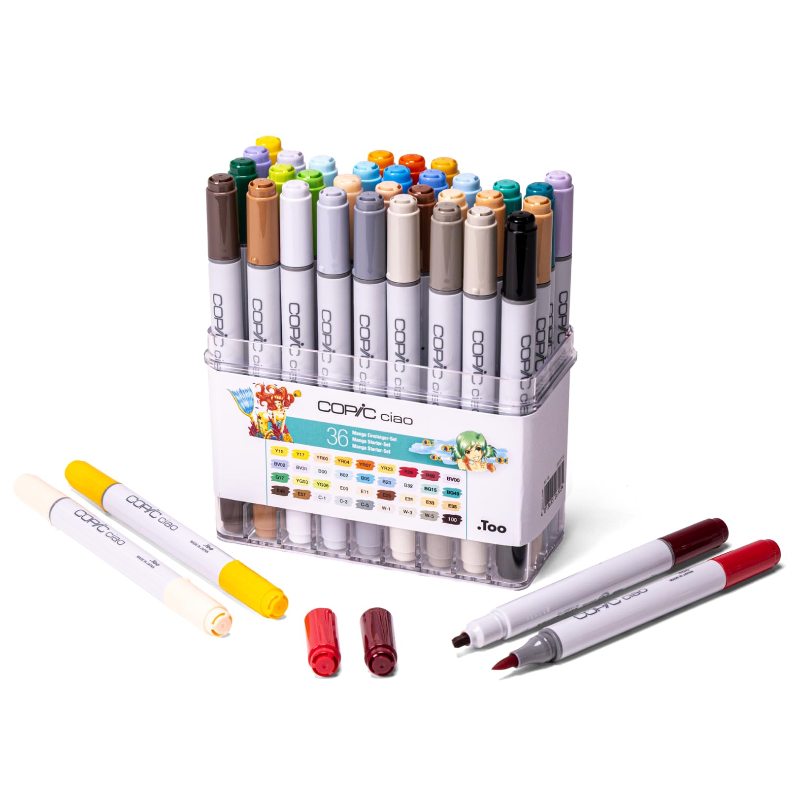 Amazon.com : Copic Ciao Set of 36) of Drawing Manga Colours : Arts