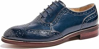 U-lite Women's Perforated Lace-up Wingtip Leather Flat Oxfords Vintage Oxford Shoes Brogues Price In India