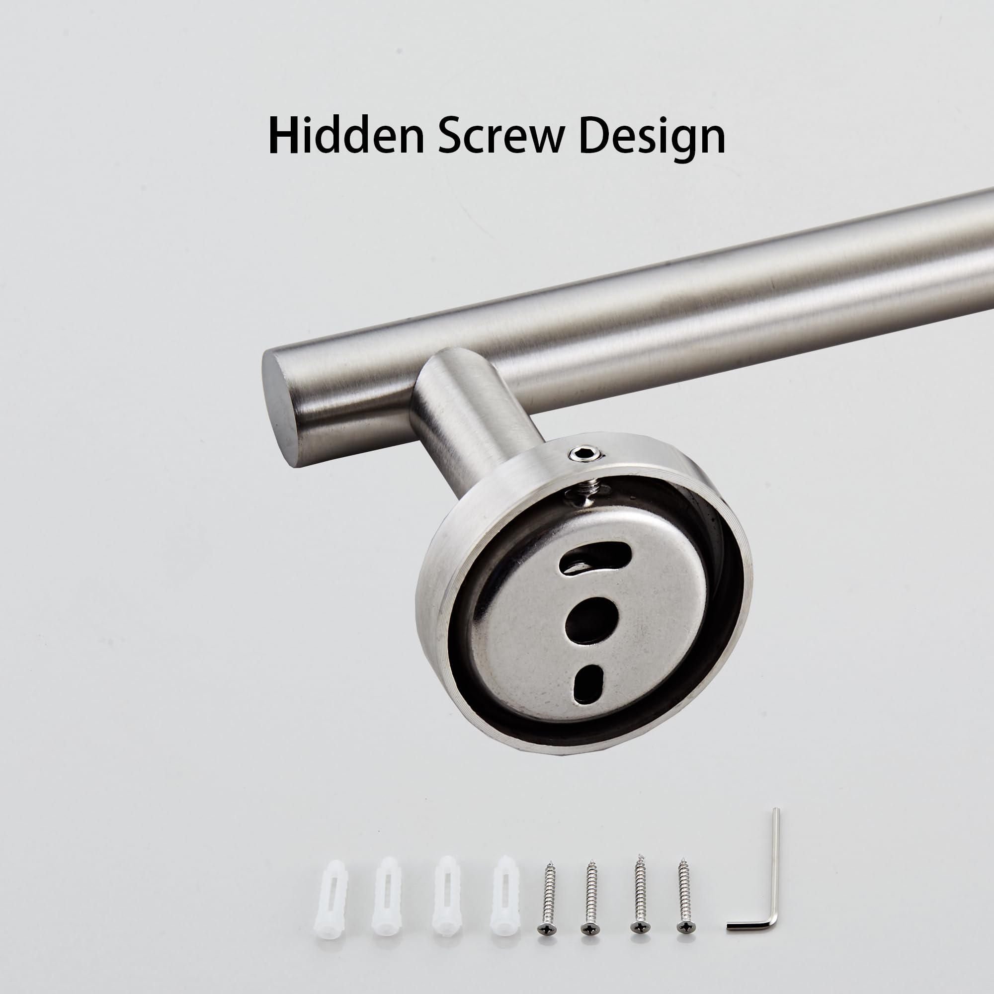 Support Serviettes Salle Bain Porte-serviettes Mural Sayayo 60cm - - Double Barres Pour Salle De Bain Acier Inoxydable 304 Brossé