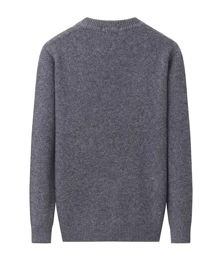 Men's Classic Sweater 100% Pure Cashmere Crew Neck Pullover2