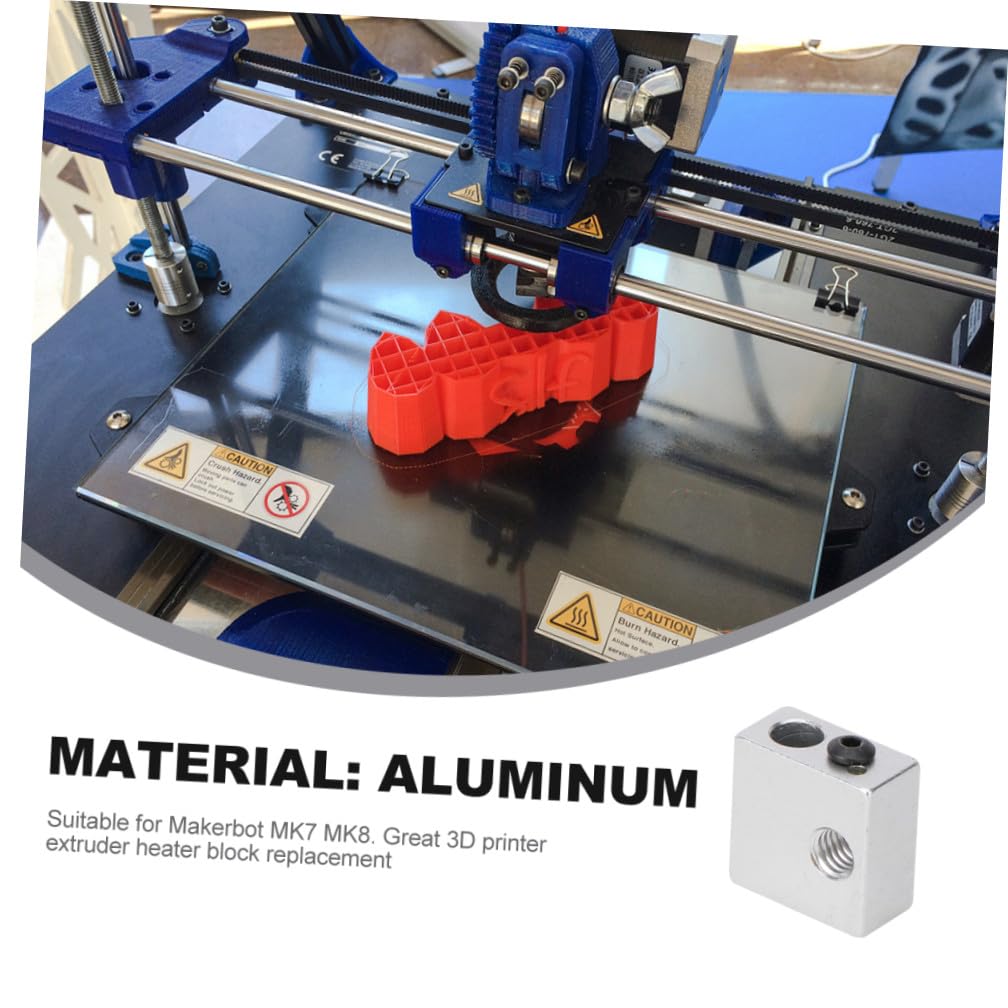Gatuida 15 Piezas bloque calentador para impresora 3d bloque calentamiento del cabezal impresión bloque calefactor la extrusora calentadores bloque calentador impresora 3d