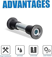 Vista 4 de Kit de bujes de alta resistencia A para brazo de control de brazo y manguito compatible con Polaris Ranger Full Size XP 800 Crew 2010-2014 UHMW