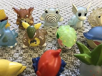 Amazon.co.jp: ポケモンミニフィギュアまとめ大量蓄光クリアポケモン