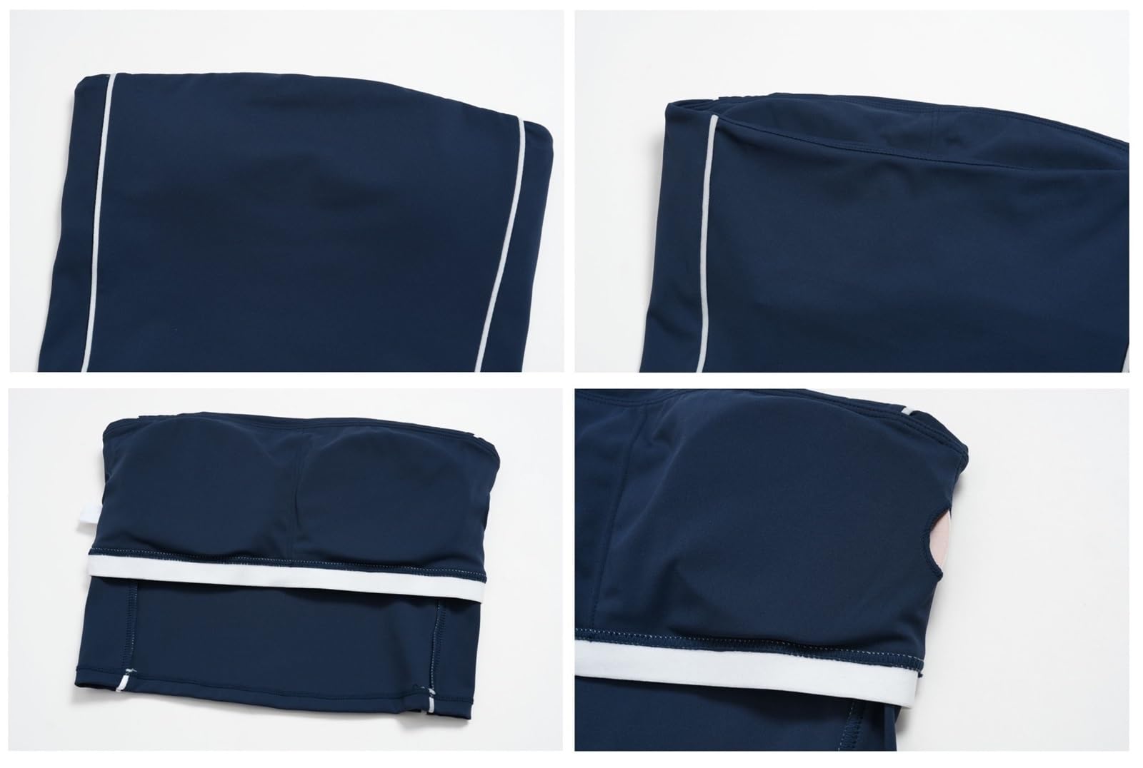 Sujetador Deportivo sin Tirantes para Mujer, Top Yoga Nailon sin Costuras con Almohadillas ExtraíBles, Bandeau Transpirable Entrenamiento