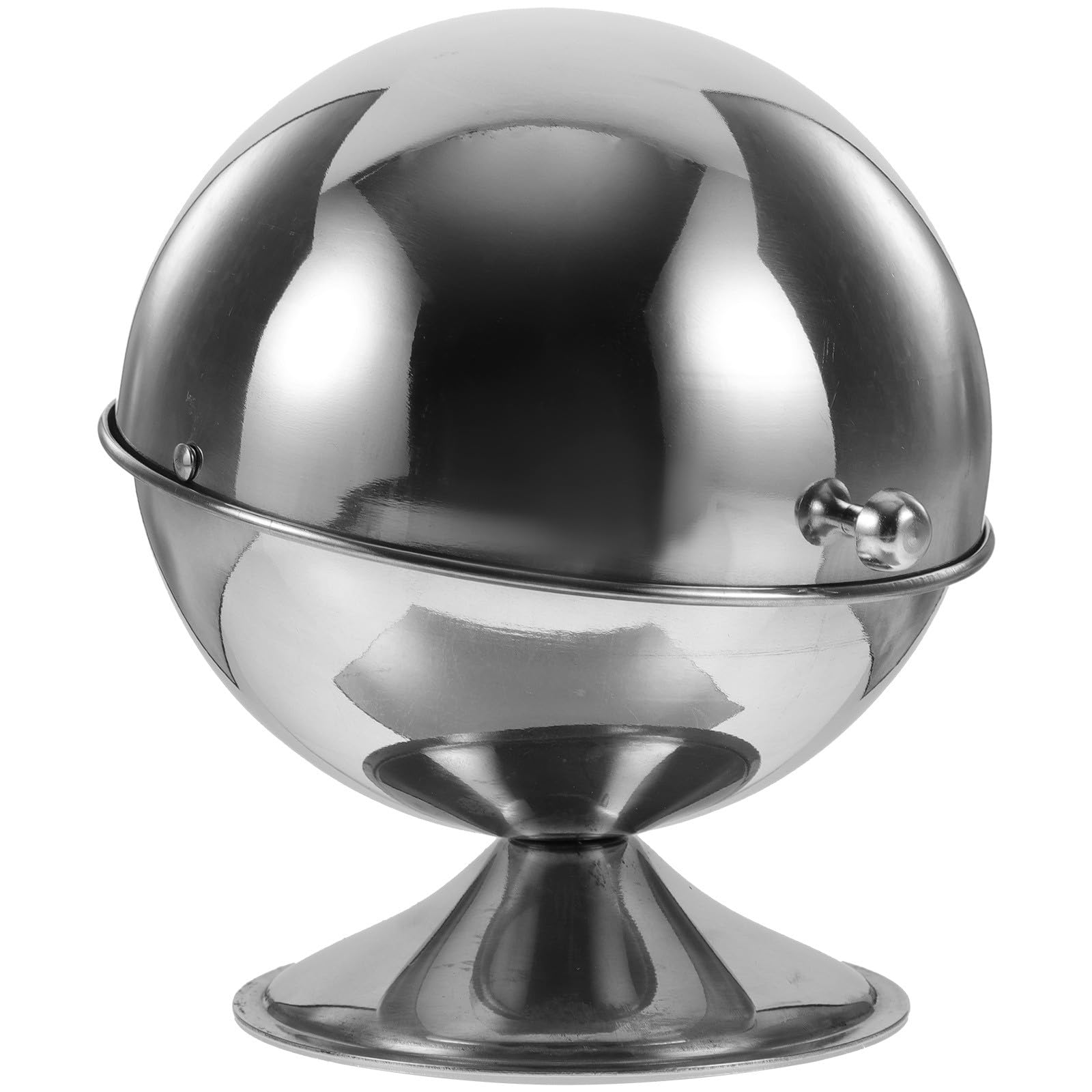 SHERCHPRY Sucrier Boule avec Couvercle à Rouleau Résistant à L'usure en Acier Inoxydable 304 Pot à Sucre Facile à Nettoyer, Cuisine Service