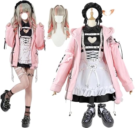 Amazon.co.jp: ｢Lemon COS｣ 魔界ノりりむ コスプレ衣装 耳飾り付き