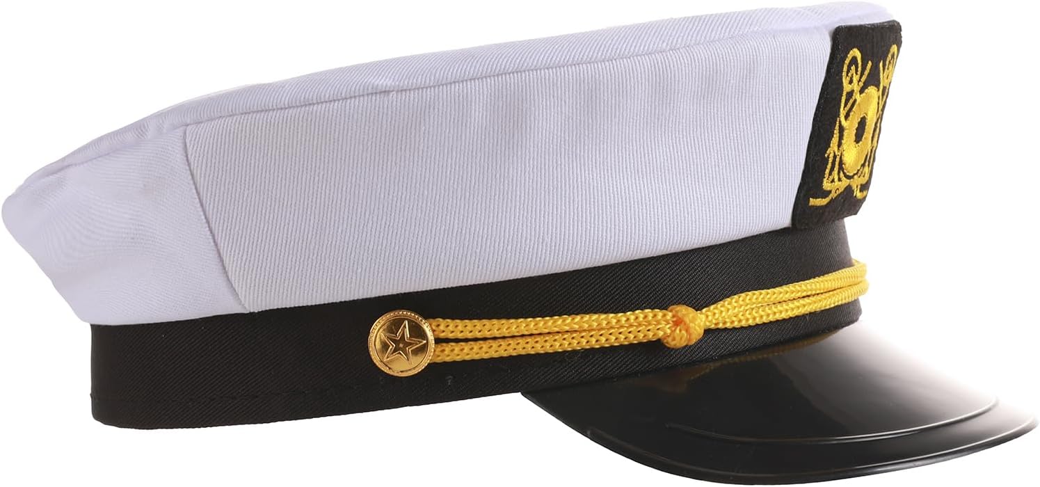 Captain & First Mate Hat Set for Women Men Nautical Navy Sailor Hat Skipper Matching Hat Boating Gift