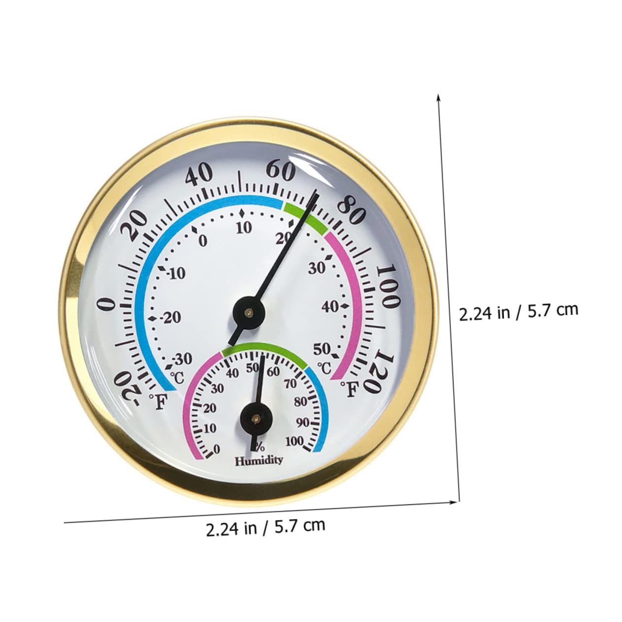 Thermometer No Battery Required Automatic Calibration Durable Weather Hygrometer for Wall Hanging for Home and Office Use