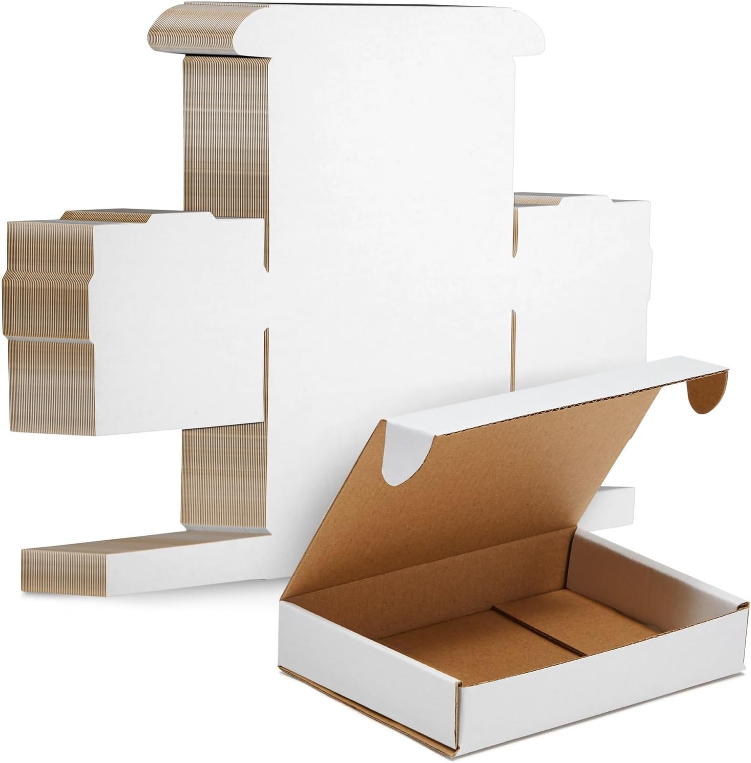 50 White Corrugated Shipping Boxes - 9x4x2 Inch Small Packing Mailers For Ecommerce, Postage 9 thumbnail image