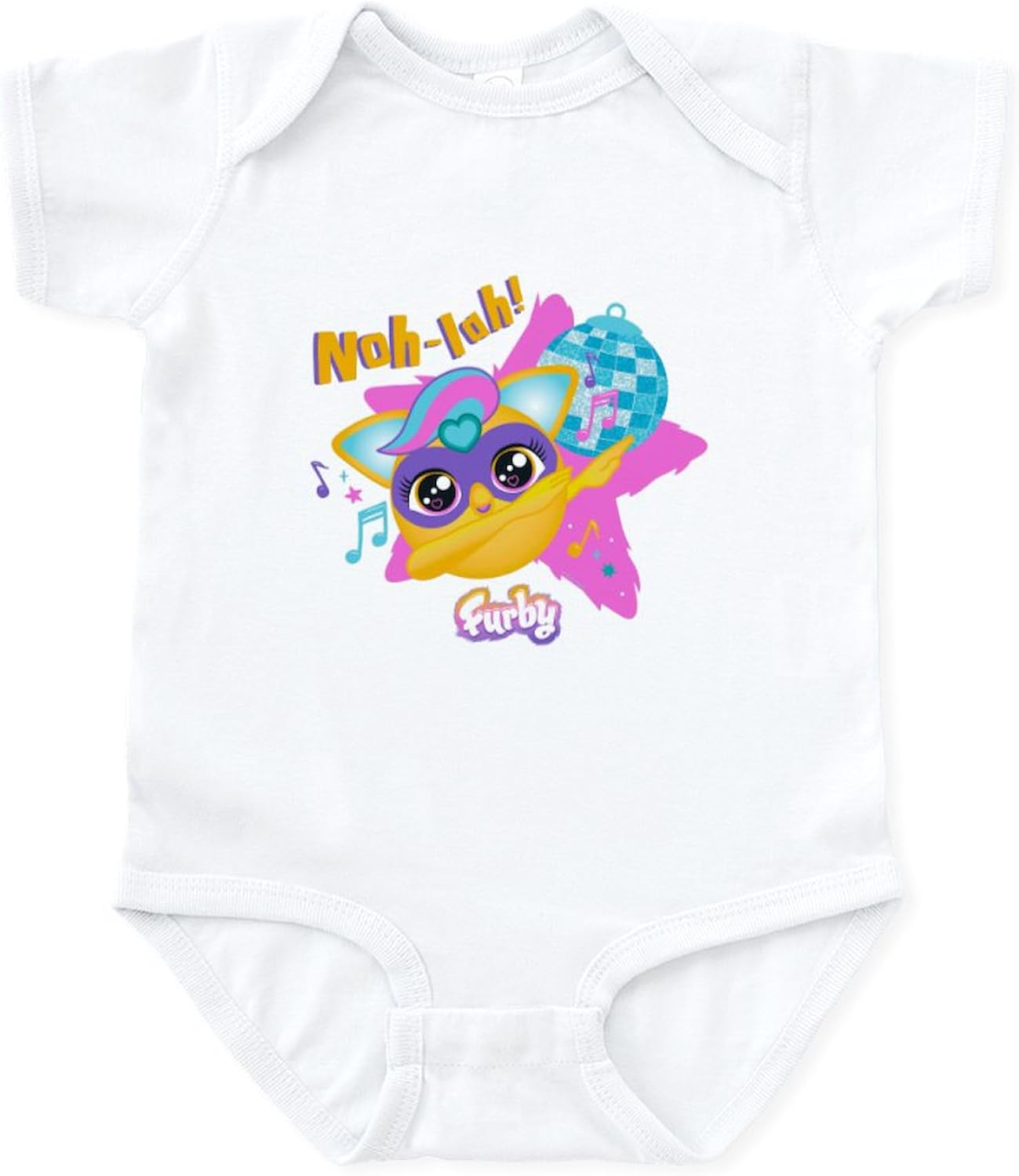 CafePress Furby NOH Lah Cute Infant Bodysuit Baby Romper