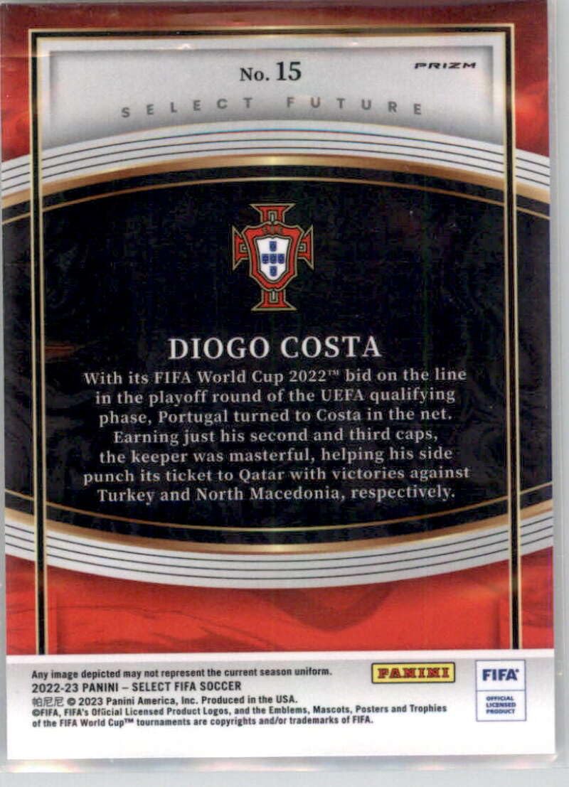 Amazon.com: 2022-23 Panini Select FIFA Select Future #15 Diogo