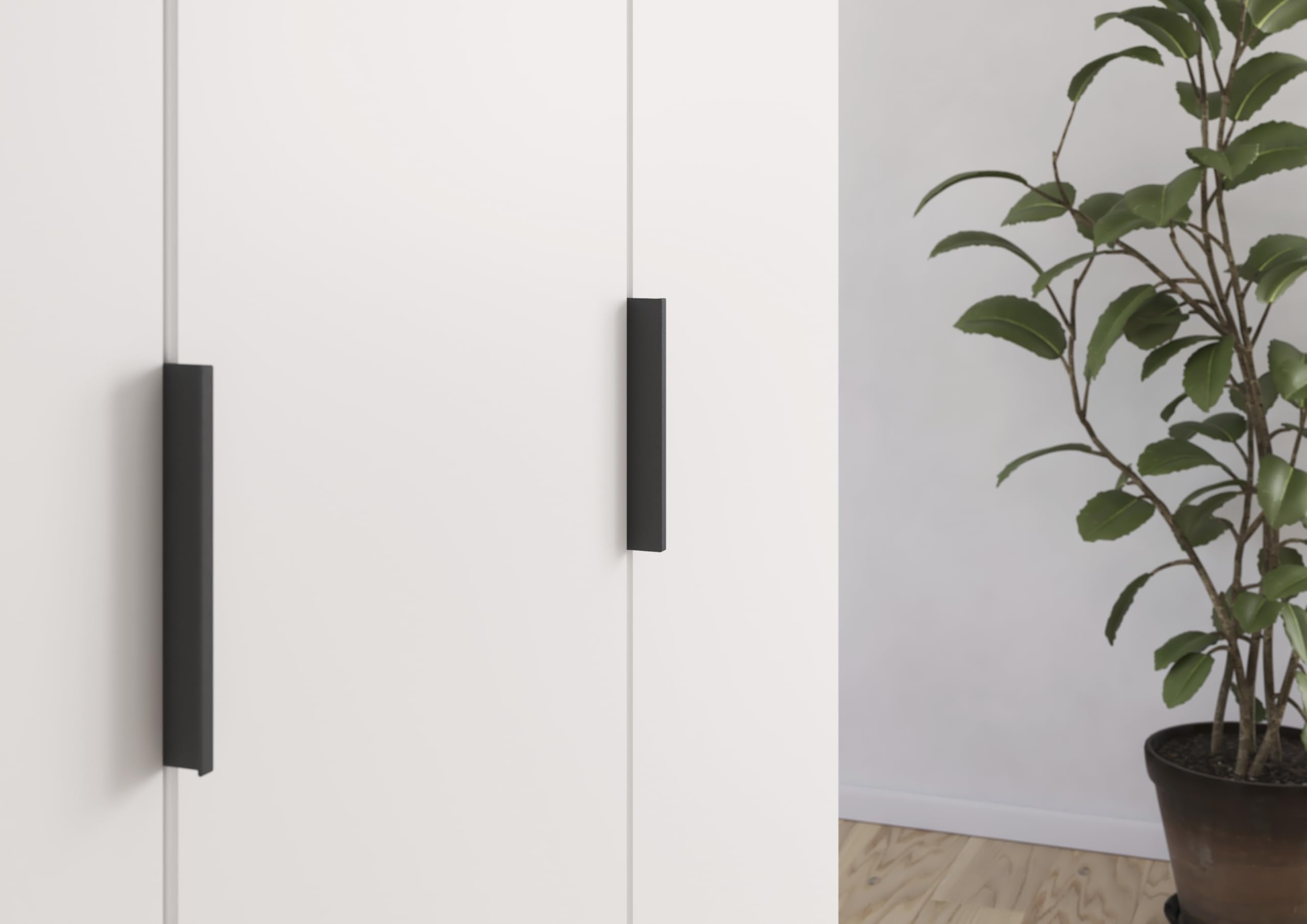 Rauch Möbel LAGOA, Kleiderschrank, Farbe Weiß, Breite 181 cm | Schrank, 4-türig, Spiegel, 4 Schubladen, Zubehör Basic, für Schlafzimmer, Kinderzimmer, Babyzimmer, Garderobe