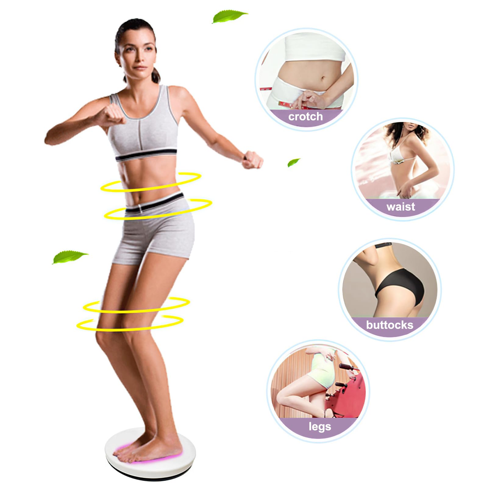 Twist Disque de Taille avec Corde de Traction, Fitness Waist Wriggling Plate Disque De Fitness, Pour Les Hanches Et La Taille De Fitness Et De Mouvement