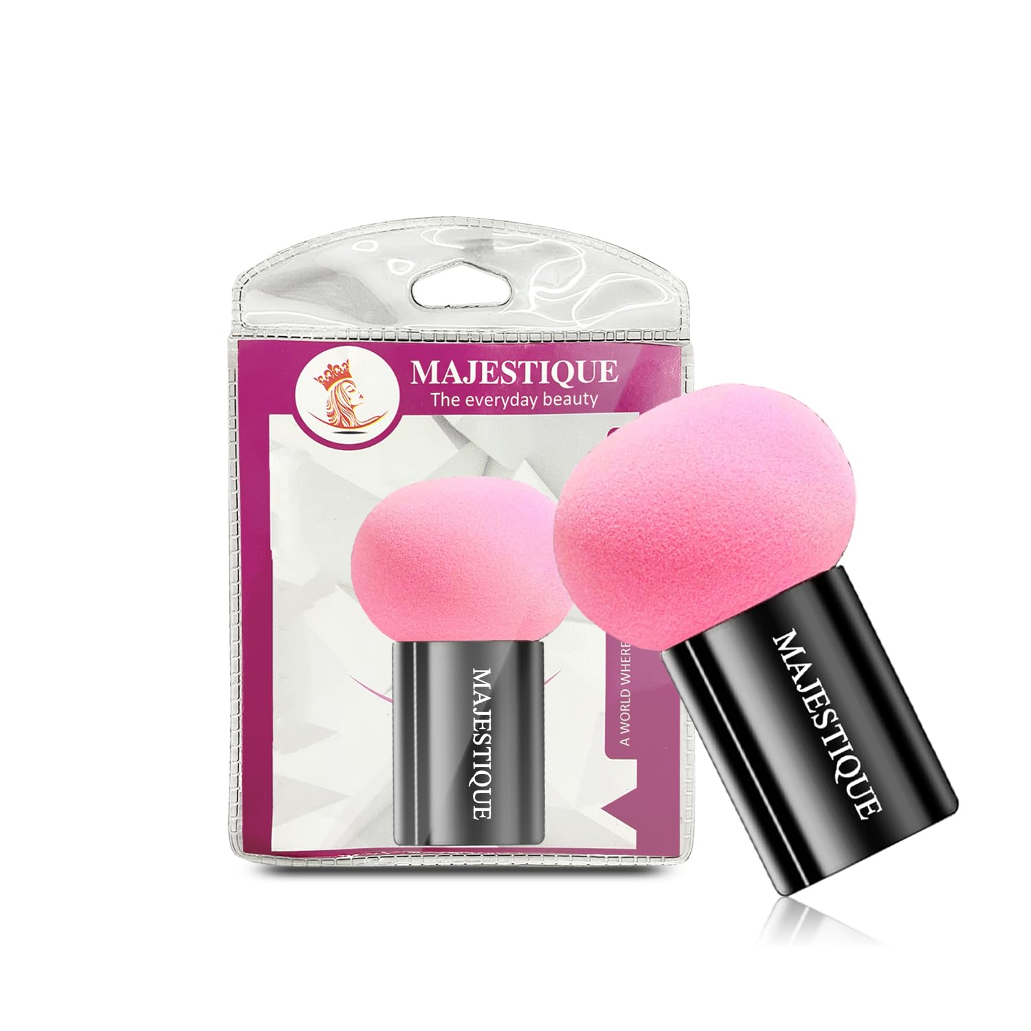 Majestique Foundation Sponge | Powder Puff Mushroom Head | Women Cosmetic Sponge | Face Puffs BB Cream Air Cushion Makeup Tools | Girls Mini Makeup Sponge -(Color May Vary)-picture-32