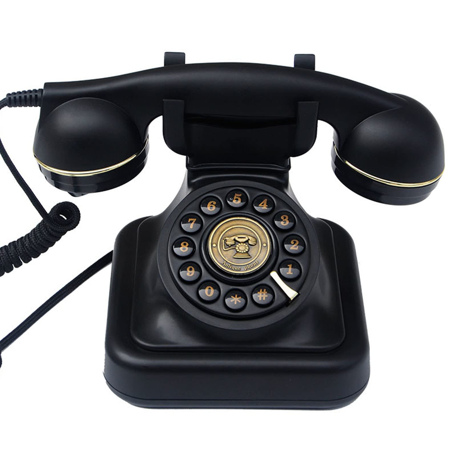 Telefoni Classici con Filo Telefono Fisso Multifunzione retrò Telefono con Filo Replica Suoneria Regolabile per Ufficio di Hotel