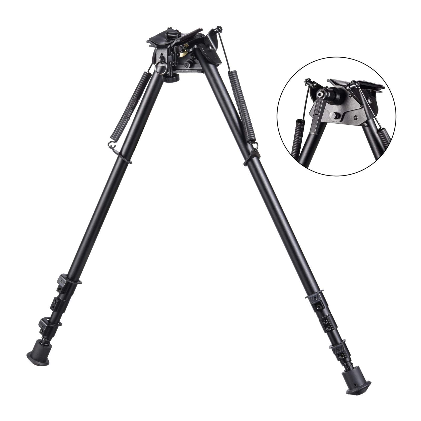 Bípode articulación 13" - 27" con Pivote para Perno Giratorio Rifles de Caza y Tiradores