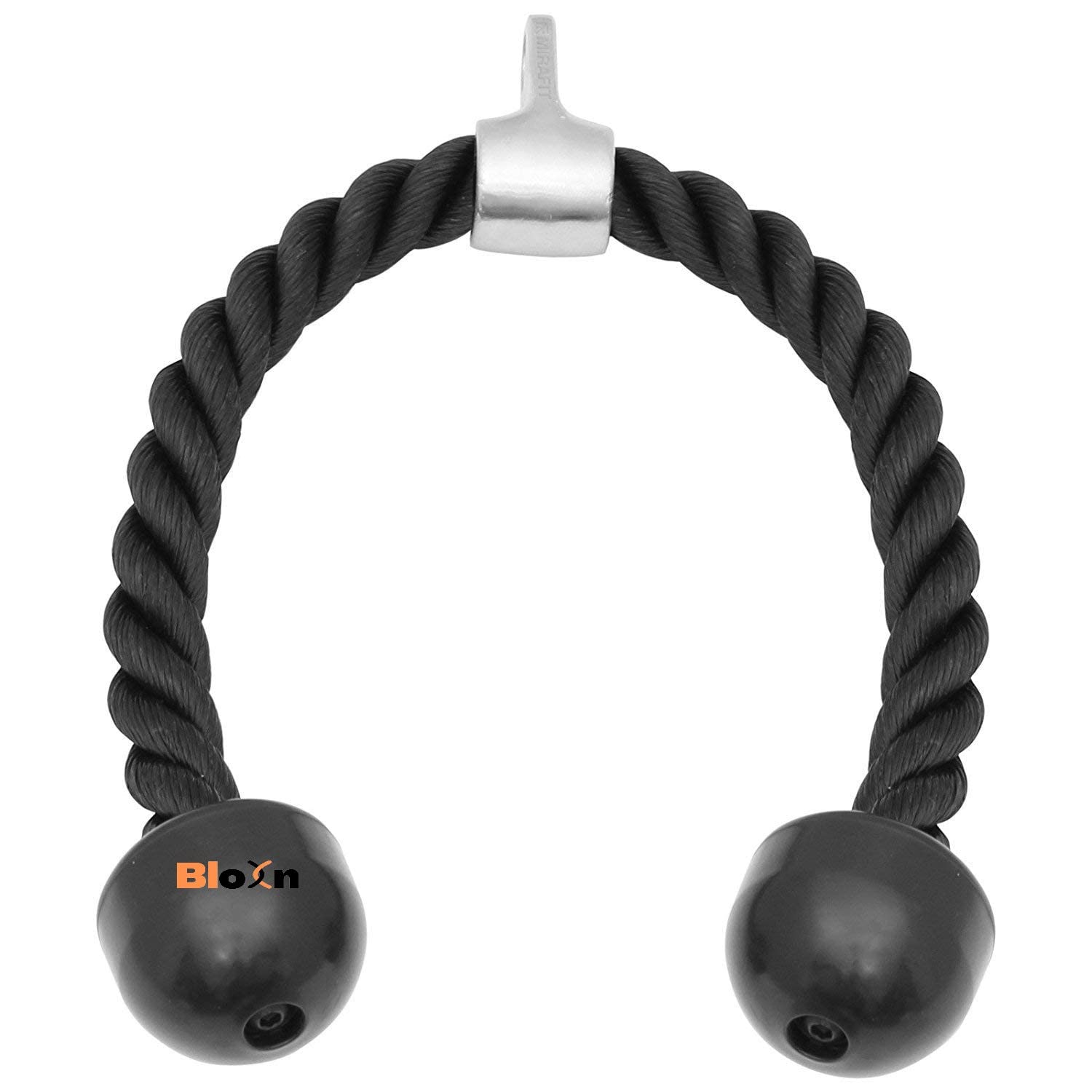 BLOXN Rope Length Nylon Tricep Rope Cable, Attachment with Stainless Steel Spring Snap Hook Carabiner for Gym & Home (B0BWV2M7YN) Amazon Price History, Amazon Price Tracker