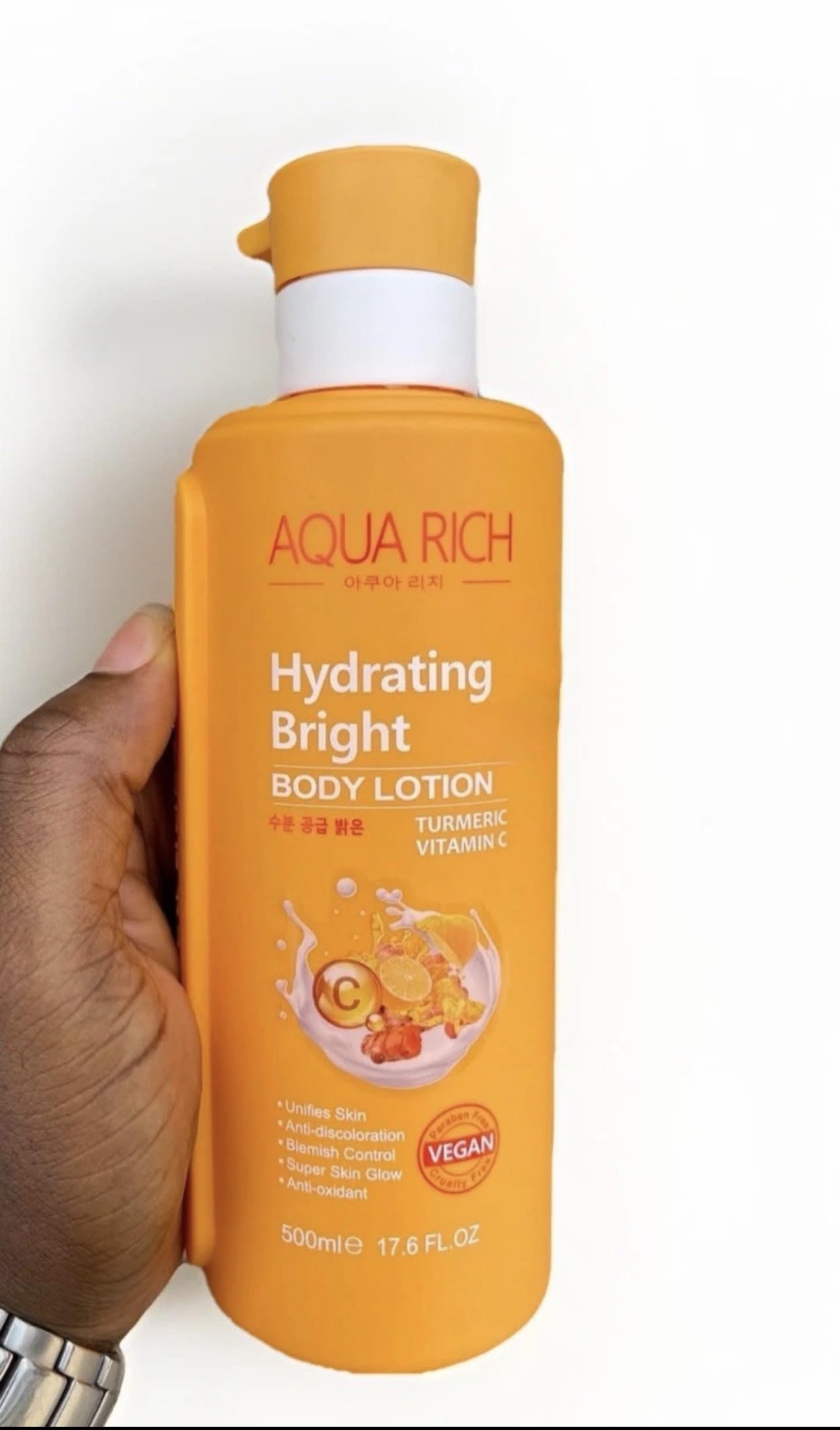 Acurich Lotion 150ml×2本 Aqua Rich Hydrating Bright Body Lotion 500ml (Vitamin C & Tumeric