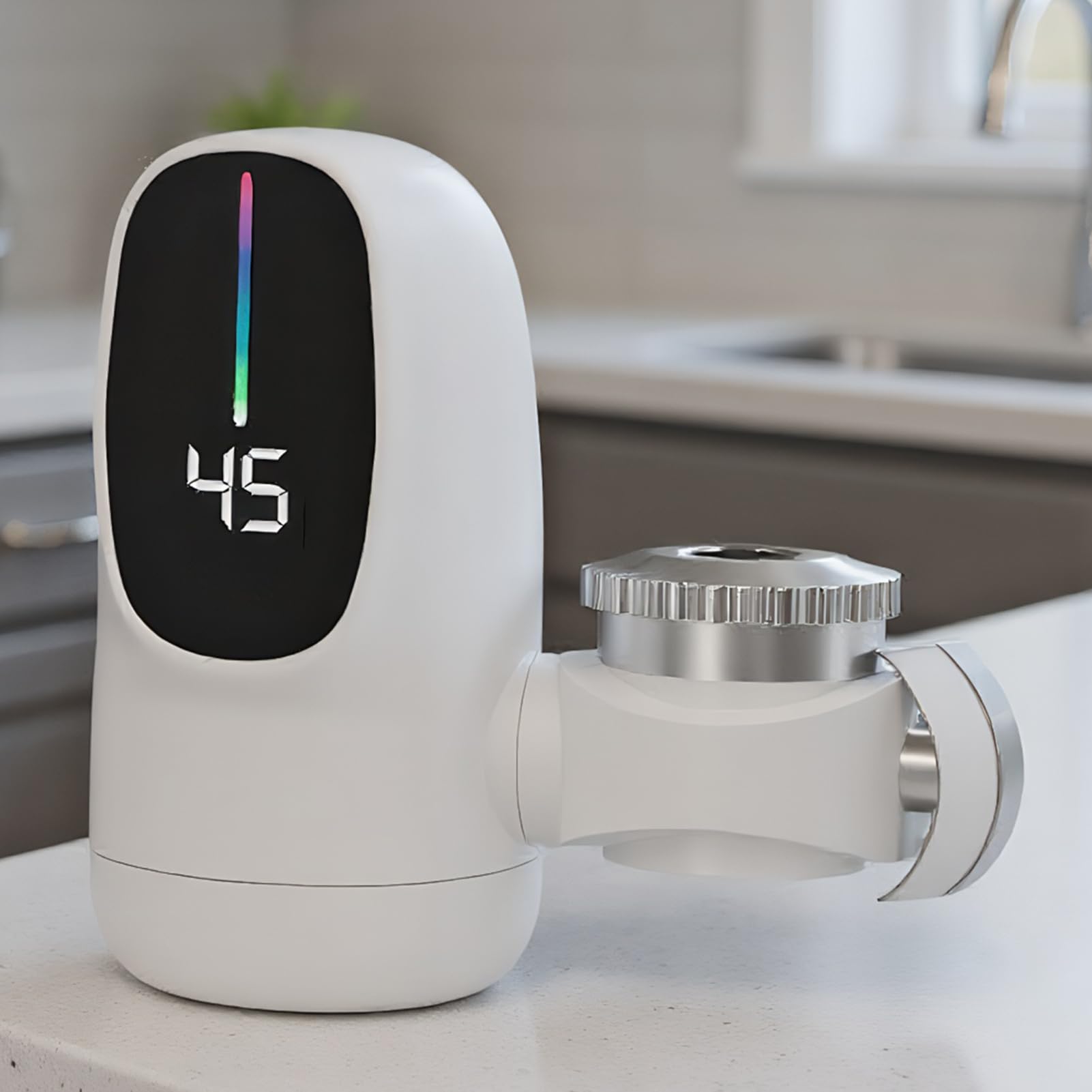 Rubinetto Acqua Calda Istantanea | Dotato Di Riscaldamento Elettrico Rapido E Display Digitale LED - Accessori Idraulici per Interni Casa Hotel