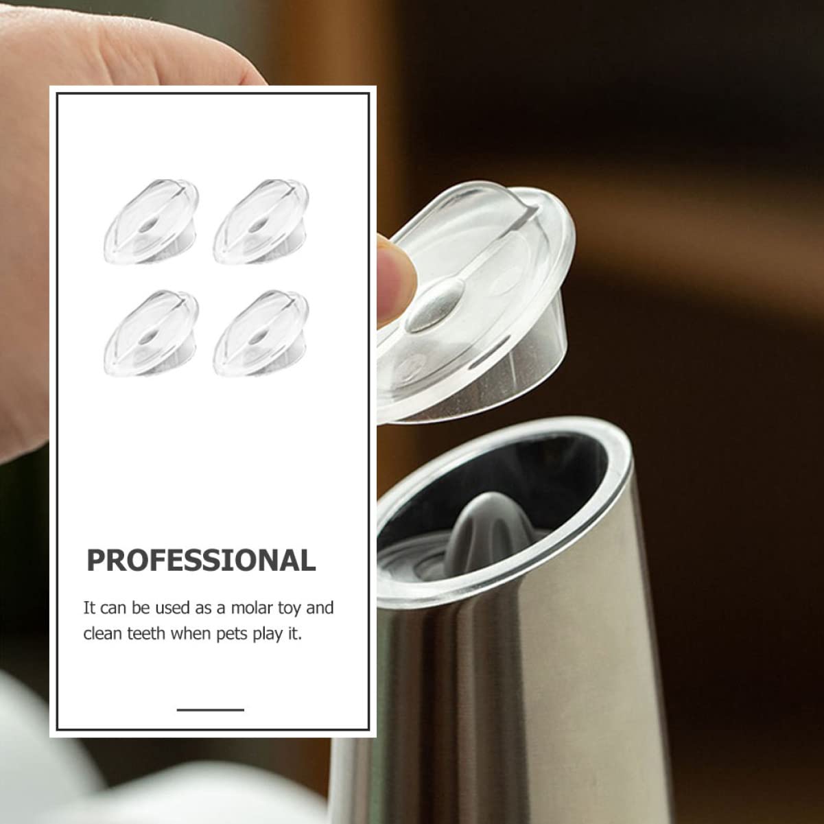 KICHOUSE 4pcs Pepper Grinder Replacement Parts abrader Acrylic Induction Electric Pepper Mill Mill Bottle Cap sea ??Salt dust Cover Grinding Bottles lid Electric Pepper Grinder