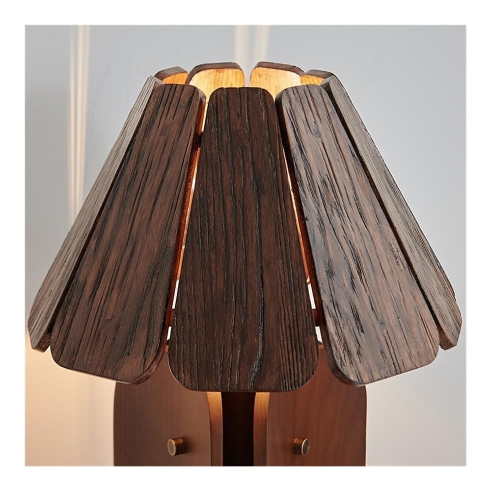 Lampa biurkowa, Salon Sofa Lampa stołowa Retro Gabinet Sypialnia Dekoracja nocna(Brown)