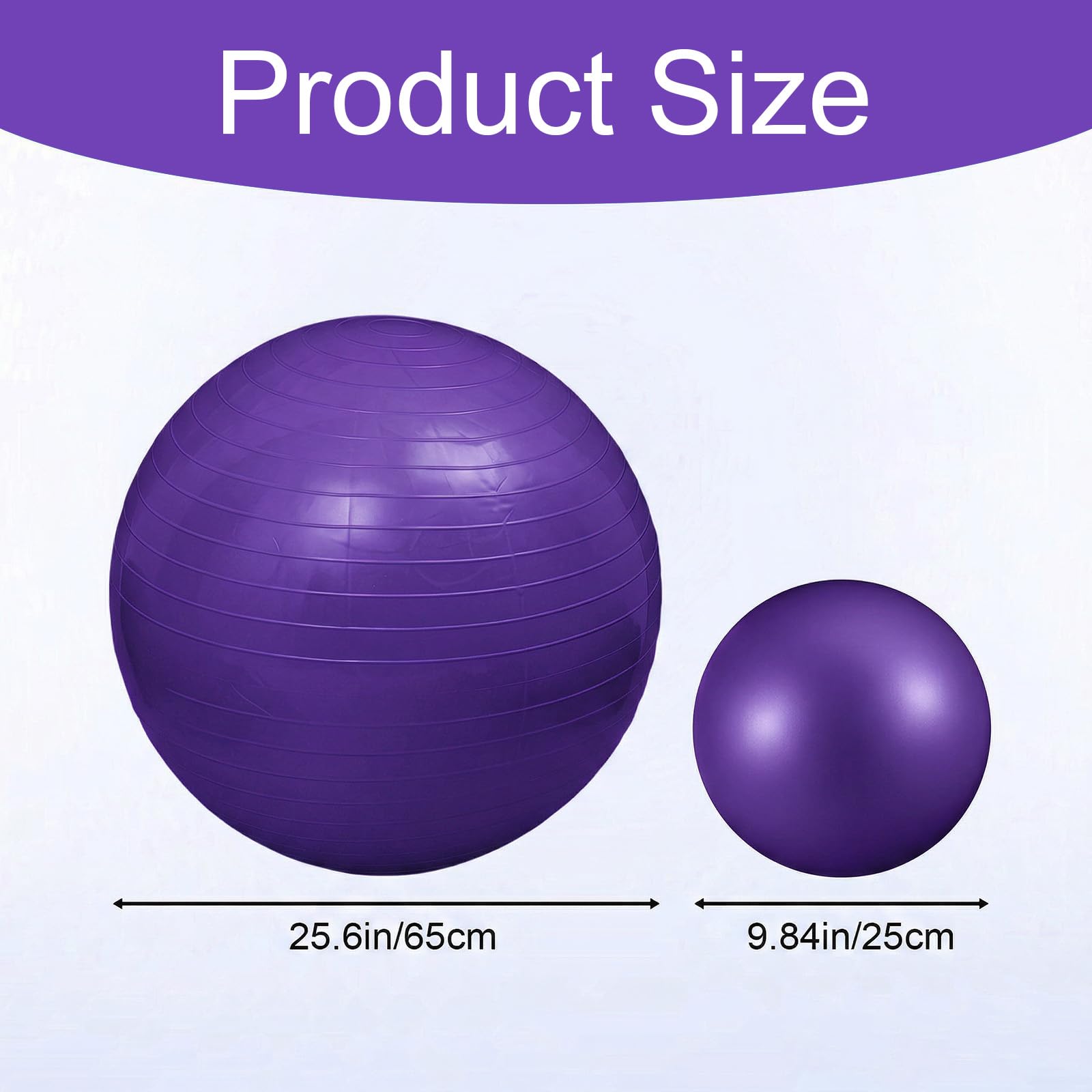 Yoga Balls for Exercise & Balance -3