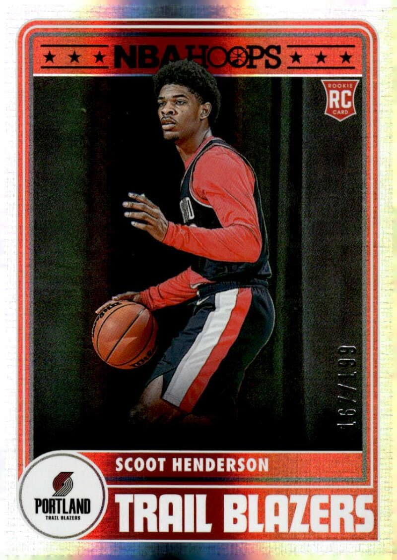 Scoot Henderson RC 2023-24 Panini Hoops /199 Premium Box Set NM-MT Basketball 1#297 ROOKIE Blazers NBA