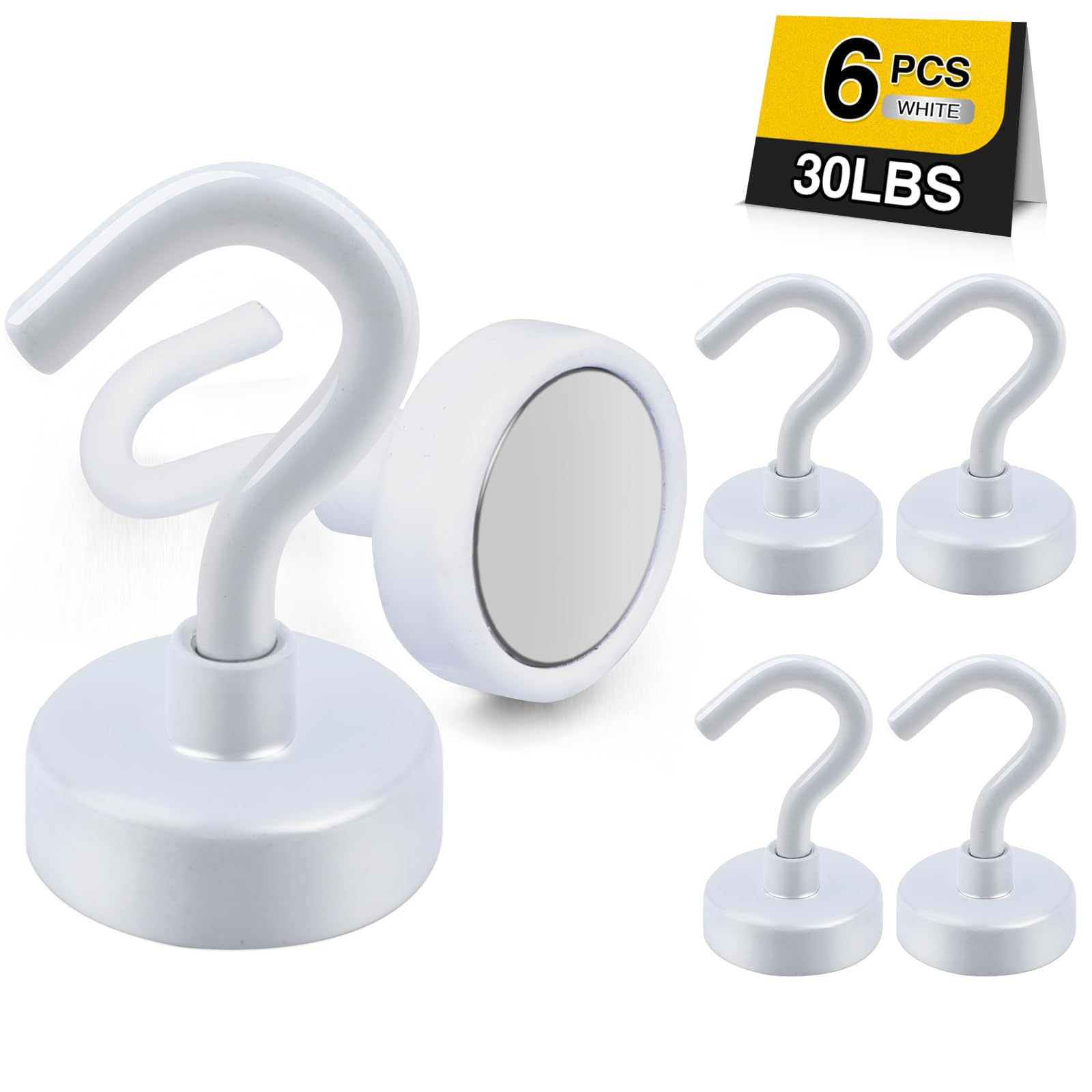 DIYMAG Magnetic Garage Hooks 6 Pack 30lbs 2026 Cruise