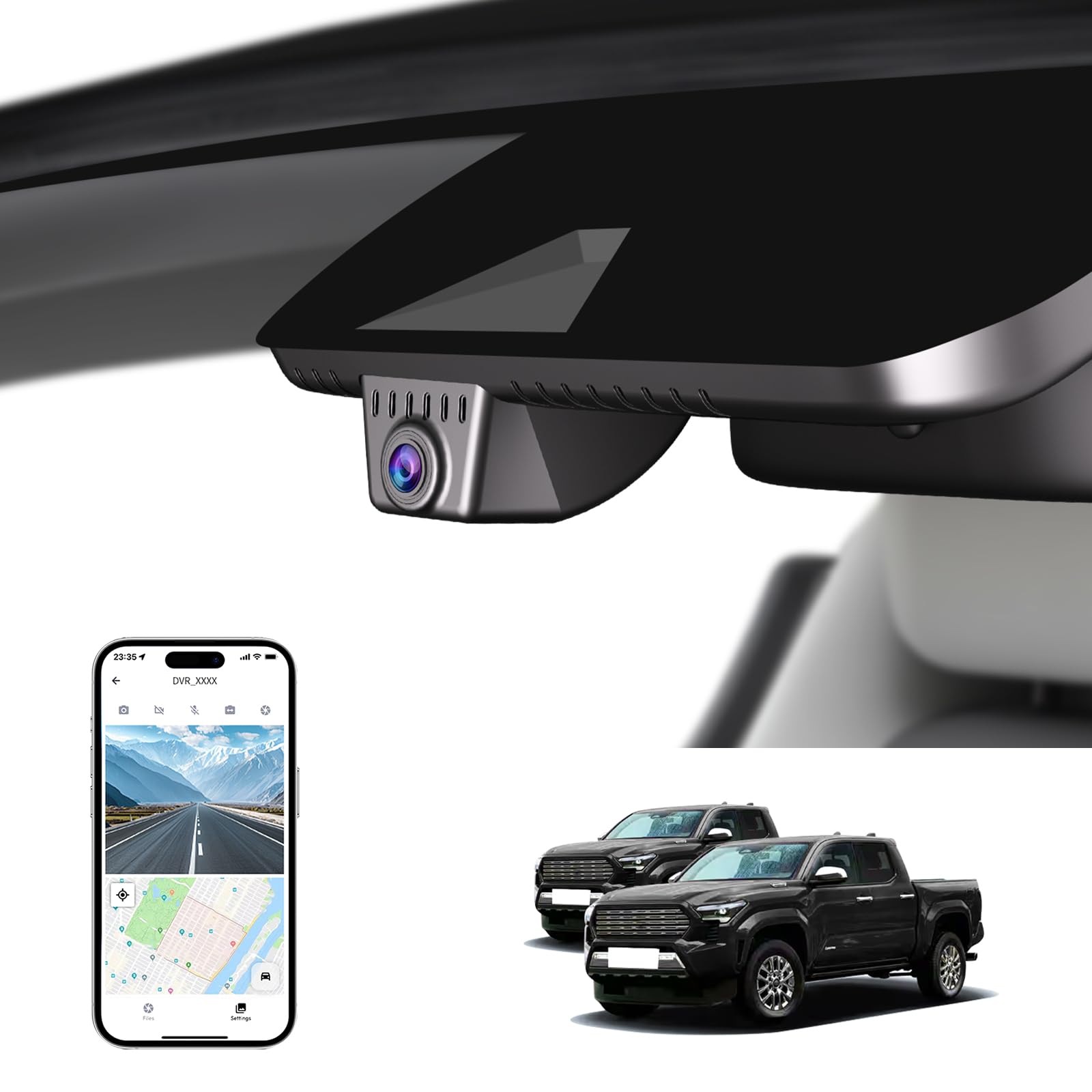 KBSYNT Front 4K Dash Cam (Tacoma 2024–2025)