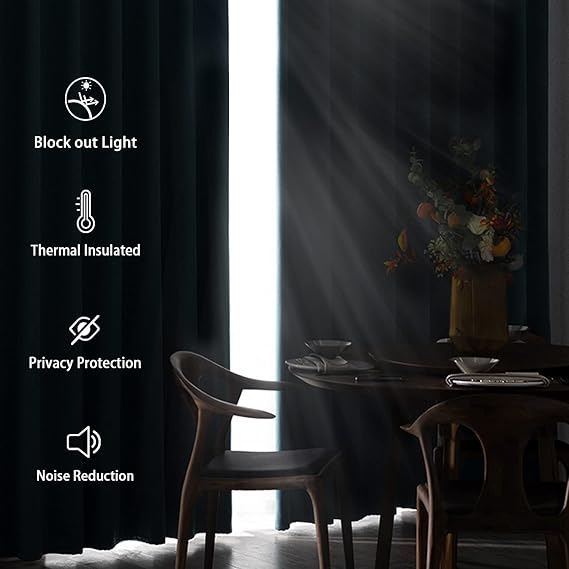 DWCN Grey Blackout Curtains for Bedroom 46