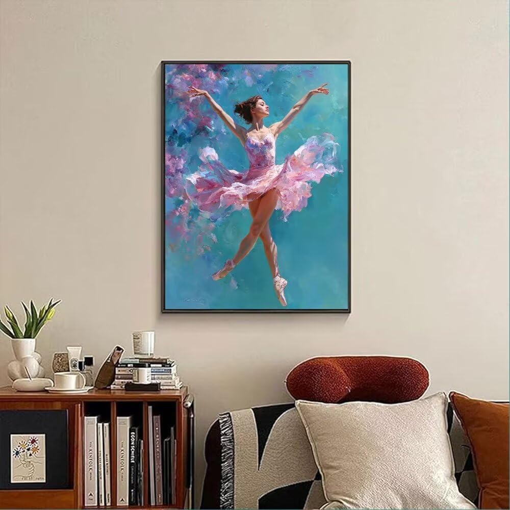 Kobiety Taniec Diamentowe Malowanie Dorosłych Zestawów, 5D Okrągłe Diamenty Malarstwo Dzieci Malarstwo, Diamant Art Haft Cross Stitch Obrazy, Mozaika Sztuka Do Dekoracji Ściany 90x120cm HJ8-746