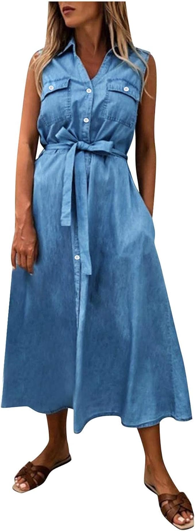 Denim Dress for Women Western Cowgirl 