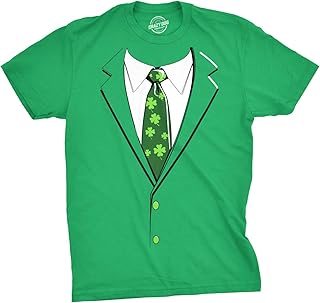 Mens Novelty Saint Patricks T Shirt Funny Irish Tees Cool Party Tees for Guys