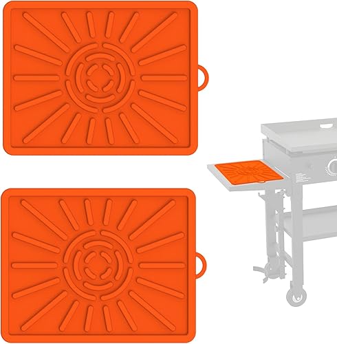 Tapete para parrilla, tapete lateral para Blackstone, almohadilla de silicona para parrilla al aire libre, encimera de cocina, tapete de parrilla de