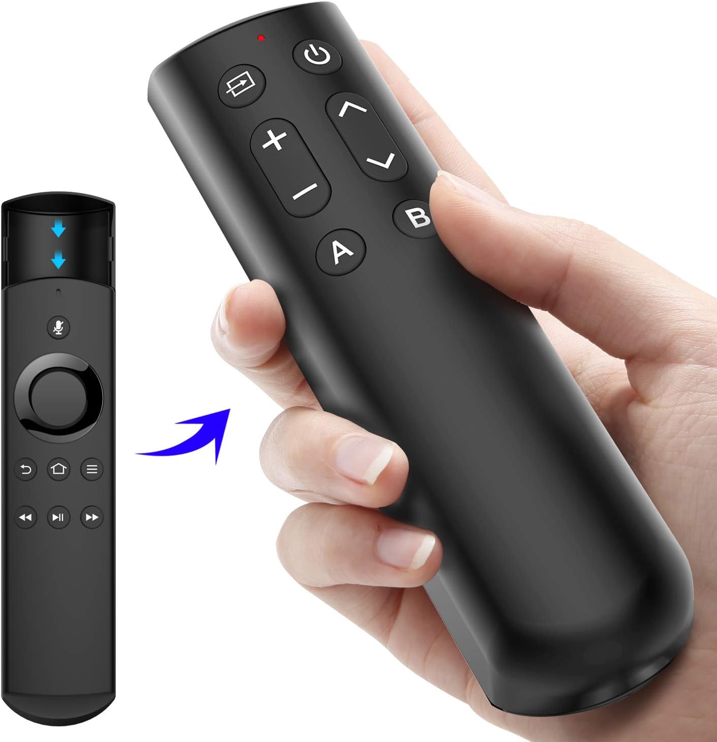 Universal All in One Add-on Remote Controller Back-Panel Attachment Compatible with Fire TV Streaming Player